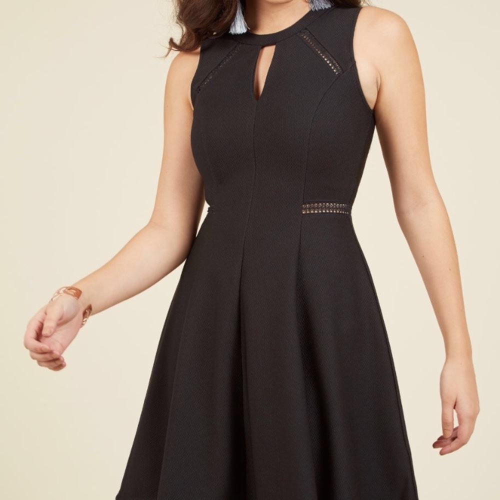 ModCloth Black A-Line Dress.